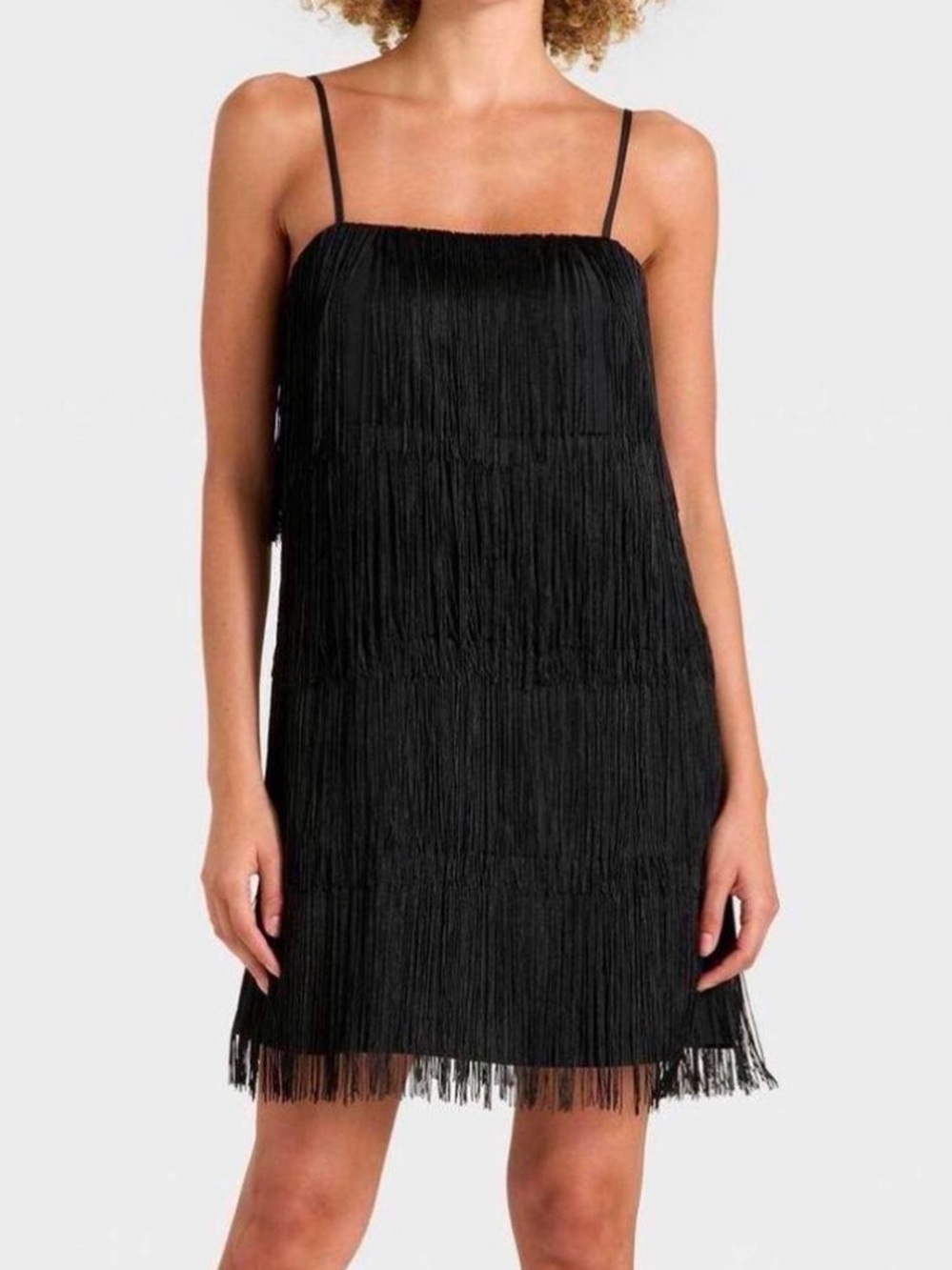 NWT Women's Fringe Mini Dress - A New Day Black L, 2x Vintage Retro 20s Flapper